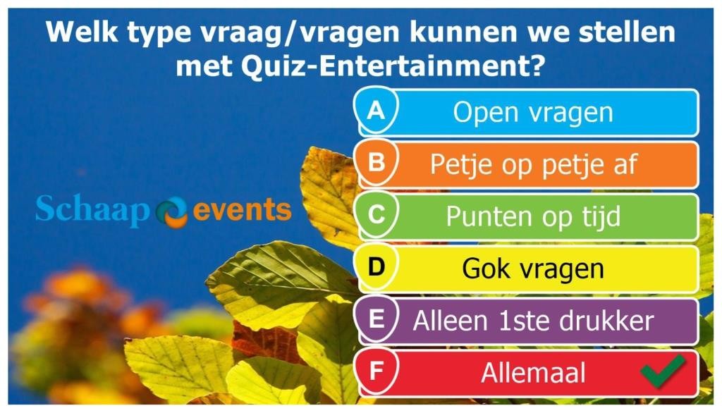 Welkom bij Quiz-entertainment